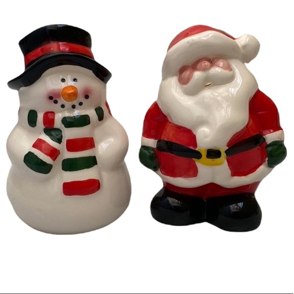 Other - Santa and Snowman salt and pepper shaker set. Size OS